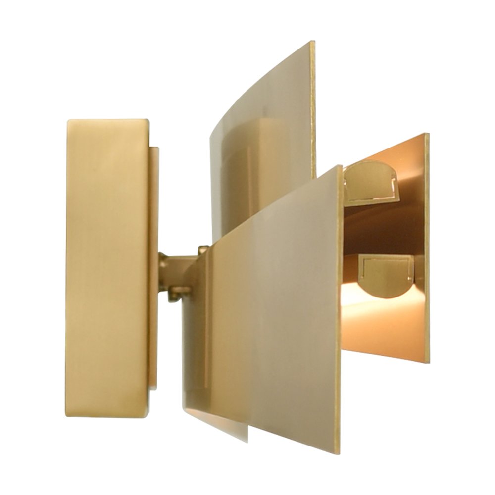 Candora Integrated LED Brass Vanity Light. Picture 5