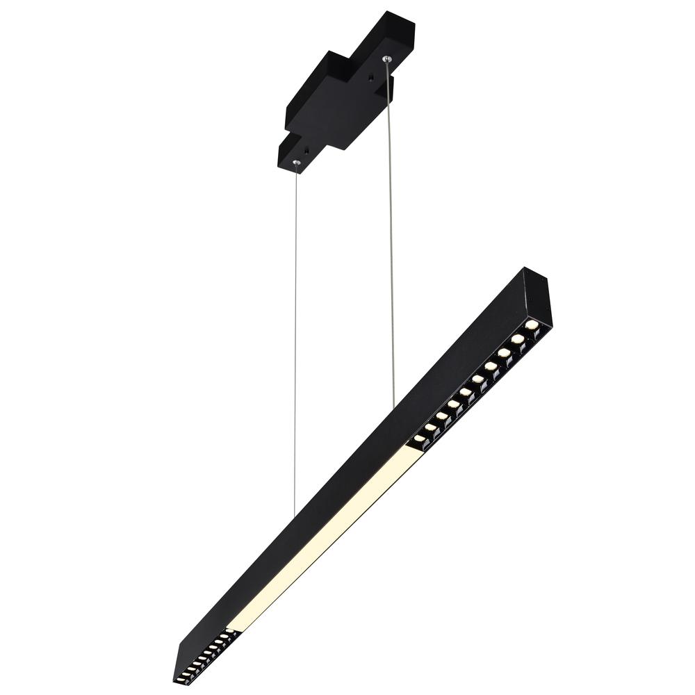 Pienza 45 in LED Integrated Black Chandelier. Picture 7
