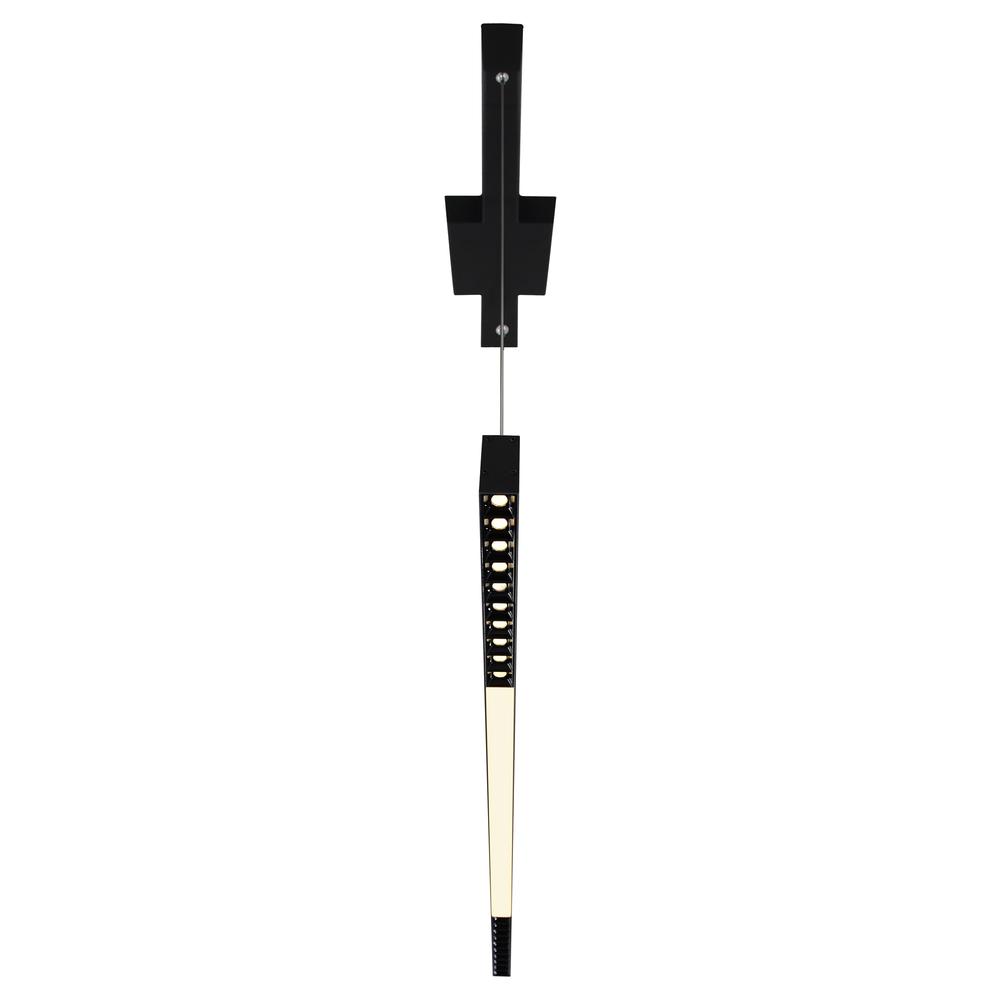 Pienza 45 in LED Integrated Black Chandelier. Picture 2
