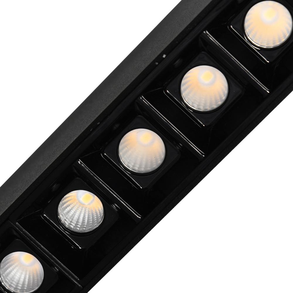 Pienza 45 in LED Integrated Black Chandelier. Picture 3