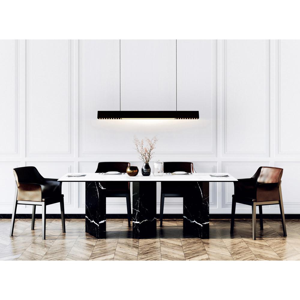 Pienza 45 in LED Integrated Black Chandelier. Picture 5