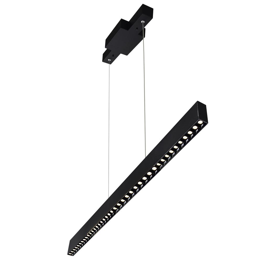 Pienza 52 in LED Integrated Black Chandelier. Picture 5