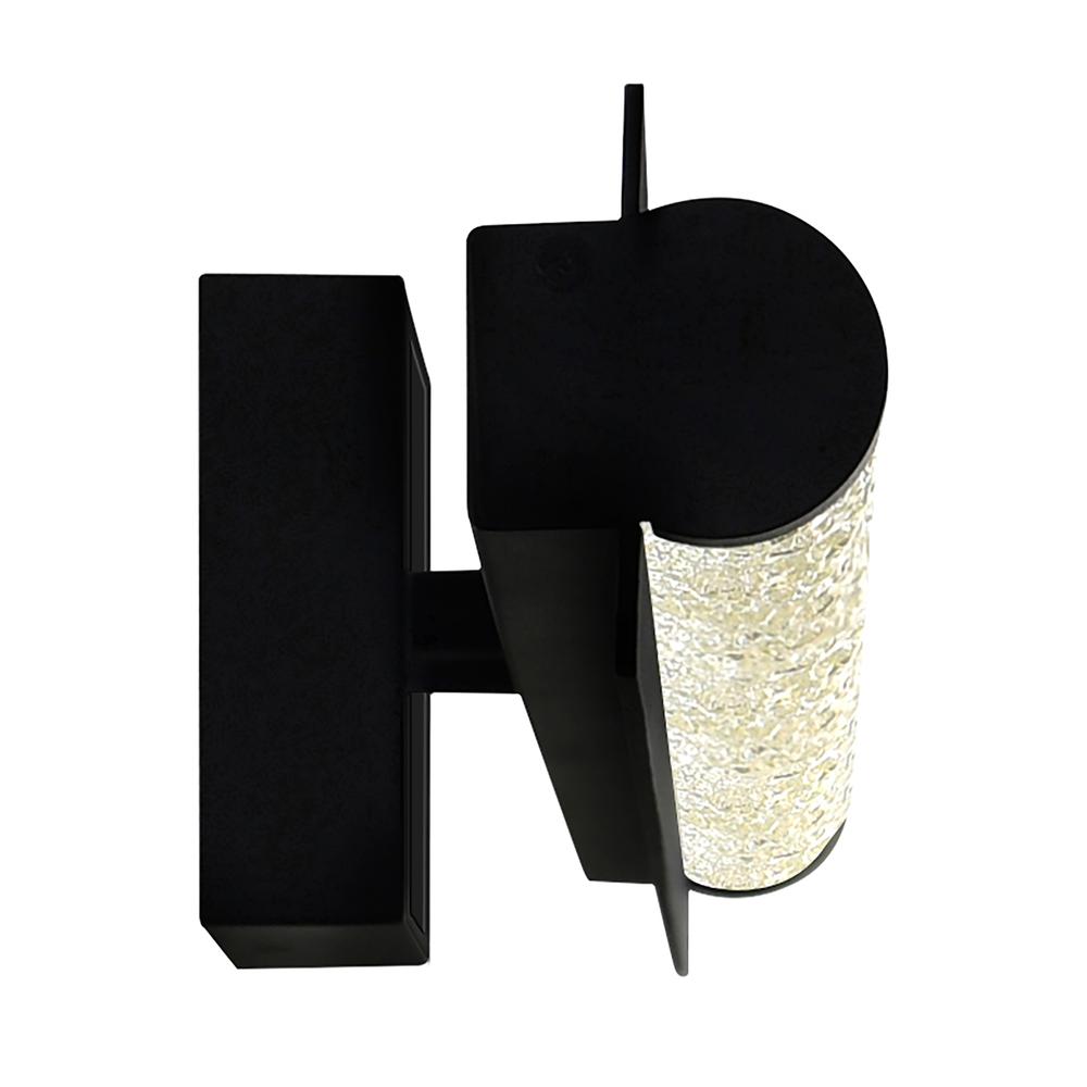 Fiji Integrated LED Black Outdoor Wall Light. Picture 3