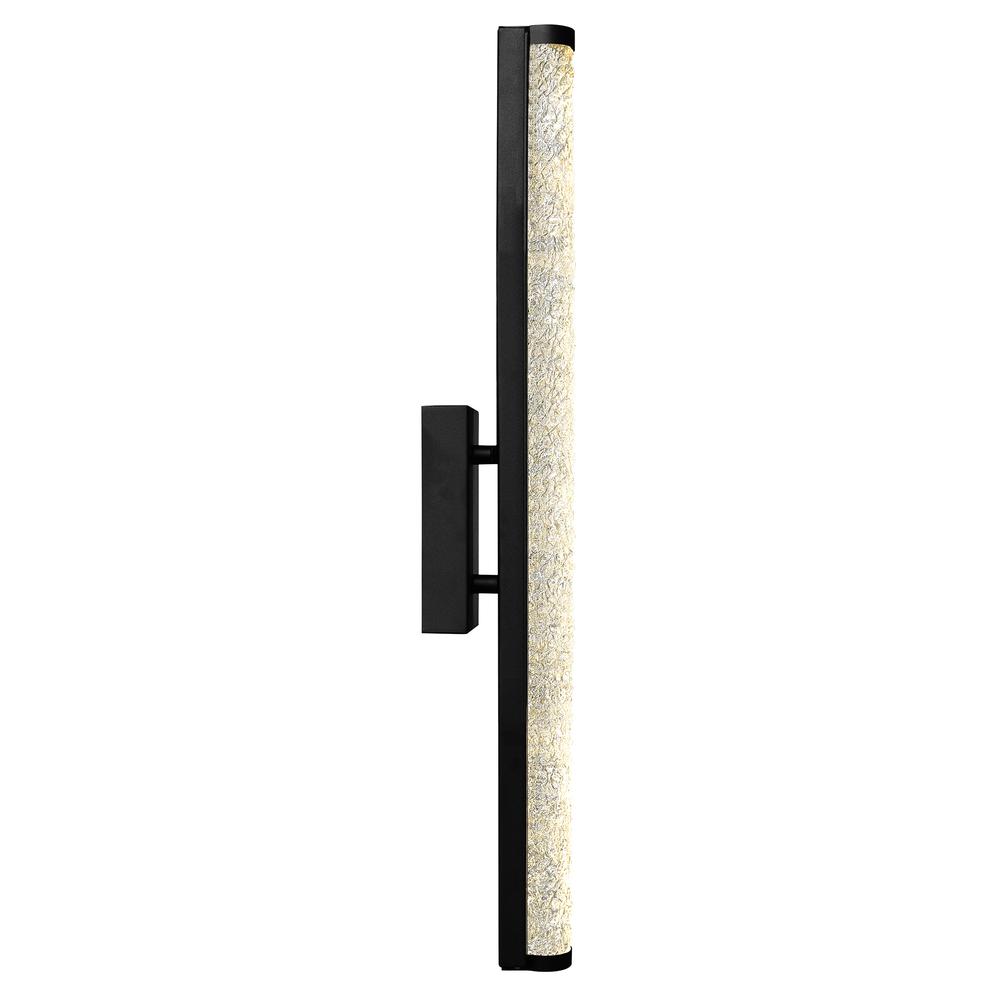 Fiji Integrated LED Black Outdoor Wall Light. Picture 4
