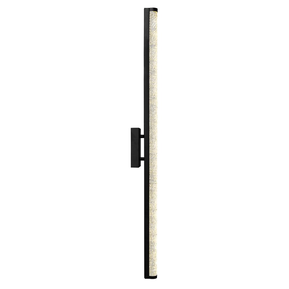 Fiji Integrated LED Black Outdoor Wall Light. Picture 4