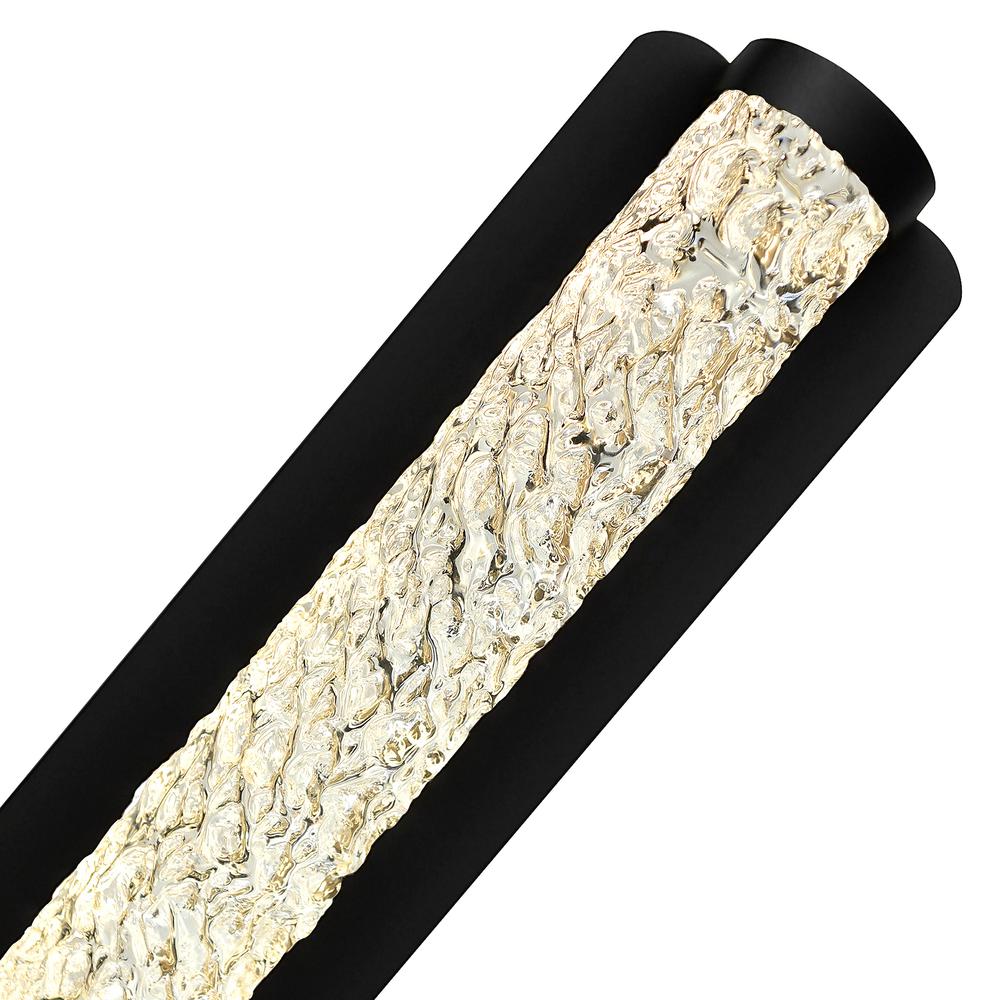 Fiji Integrated LED Black Outdoor Wall Light. Picture 5
