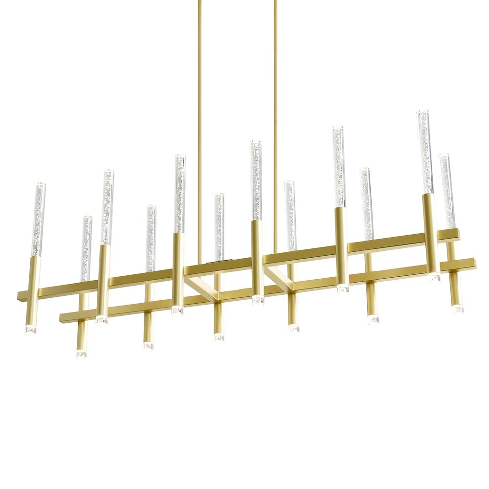 Dragonswatch Integrated LED Satin Gold Island/Pool Table Light. Picture 3