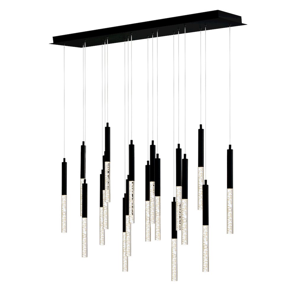 Dragonswatch Integrated LED Black Chandelier. Picture 1