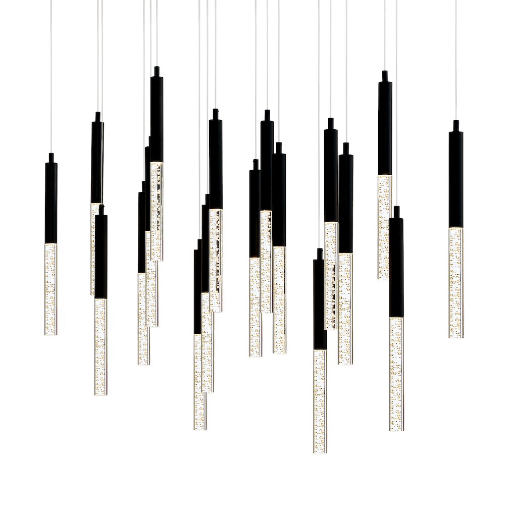 Dragonswatch Integrated LED Black Chandelier. Picture 2