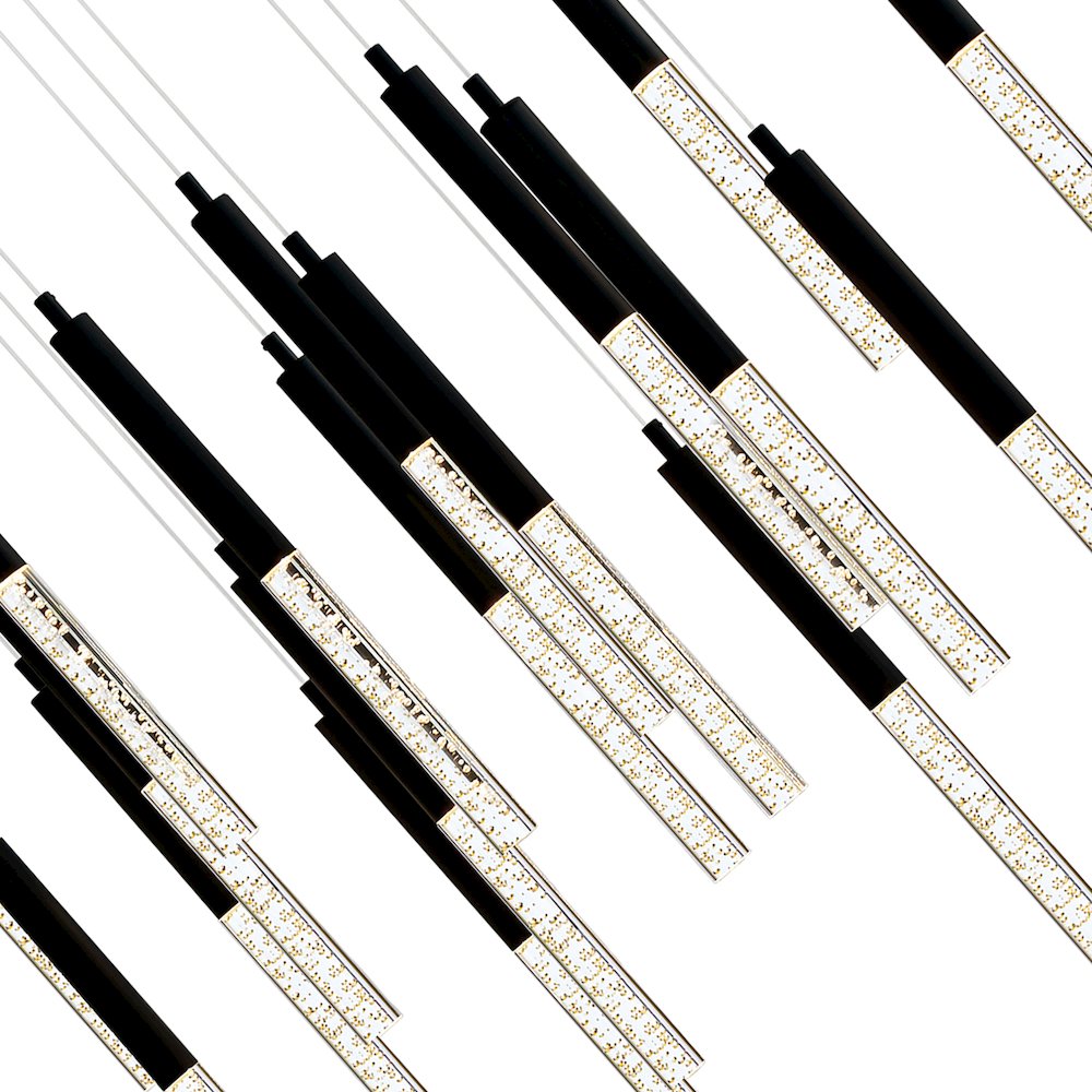 Dragonswatch Integrated LED Black Chandelier. Picture 6