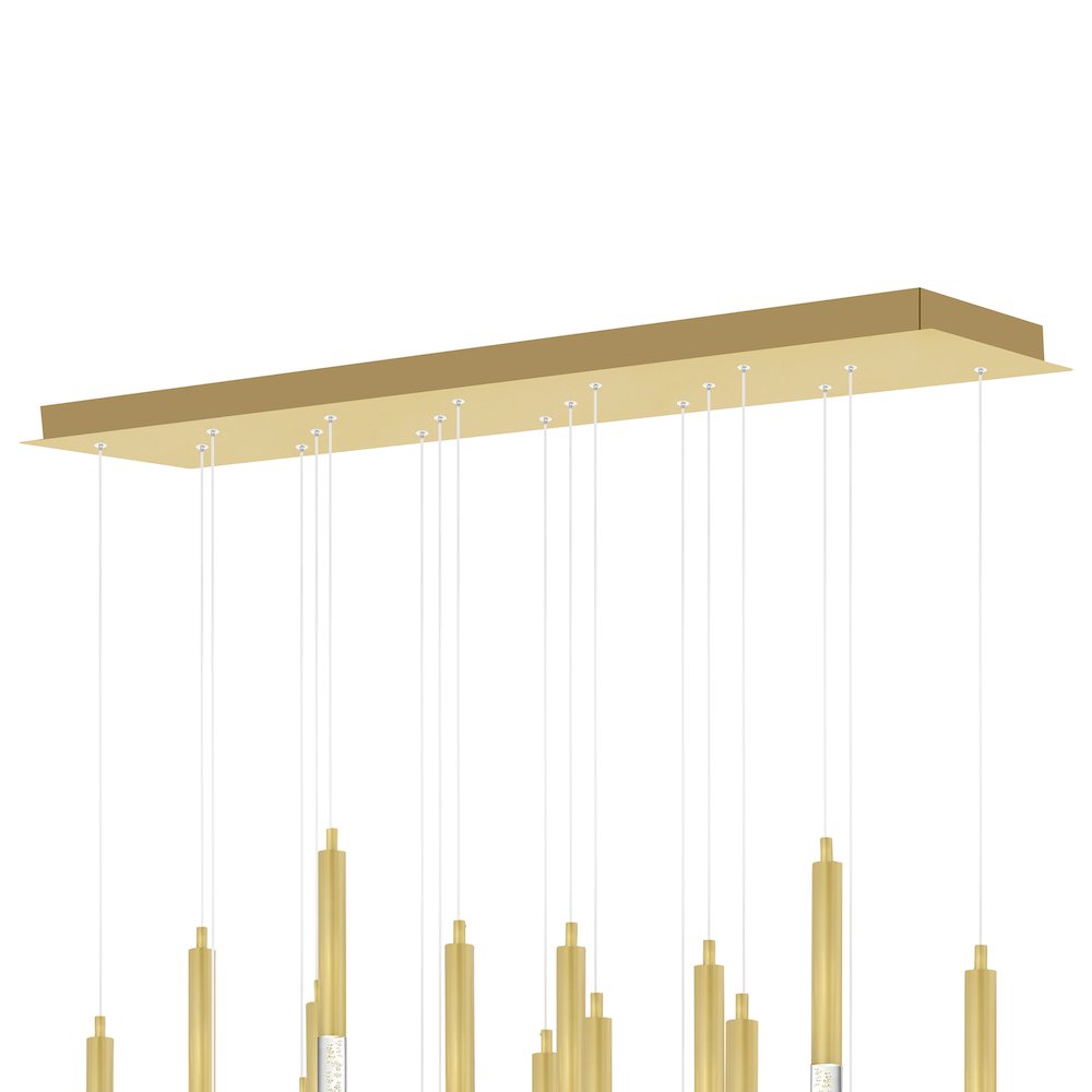 Dragonswatch Integrated LED Satin Gold Chandelier. Picture 6