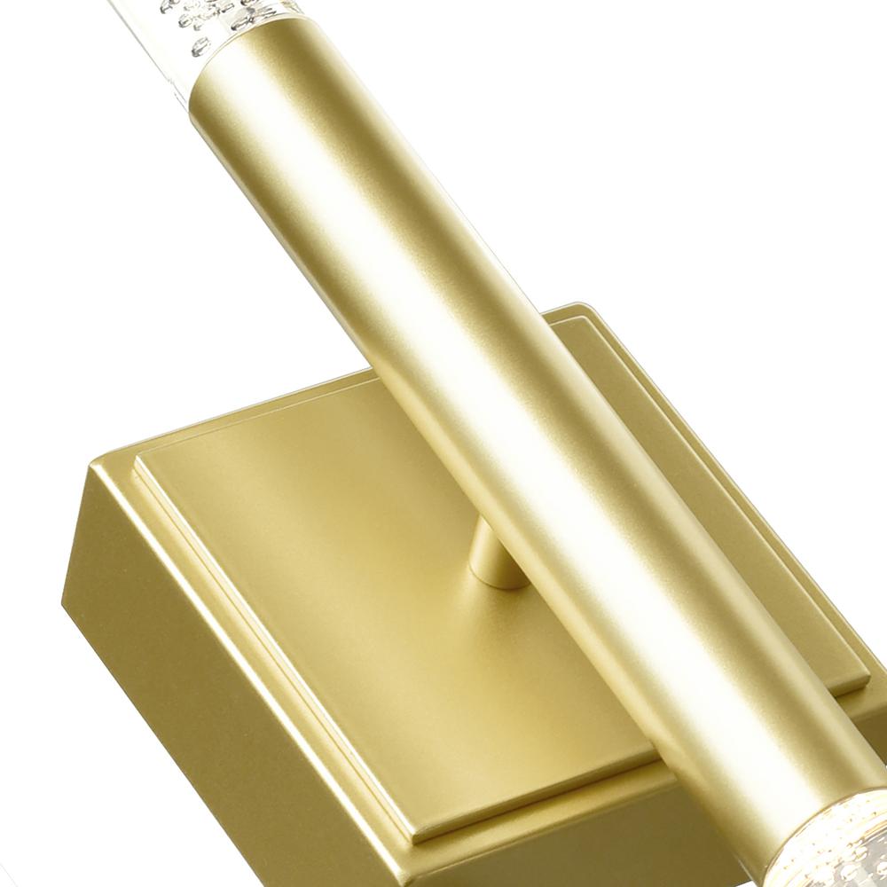 Dragonswatch Integrated LED Satin Gold Vanity Light. Picture 4