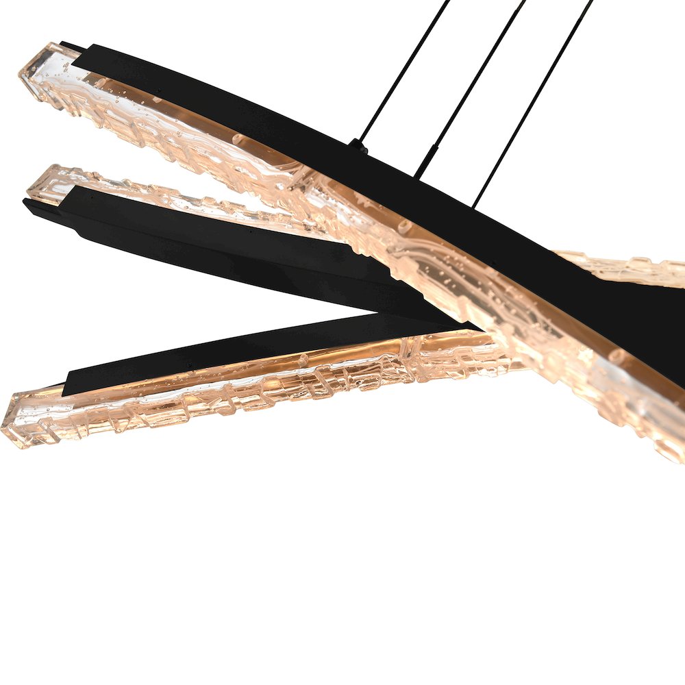 Saber Integrated LED Black Chandelier. Picture 3