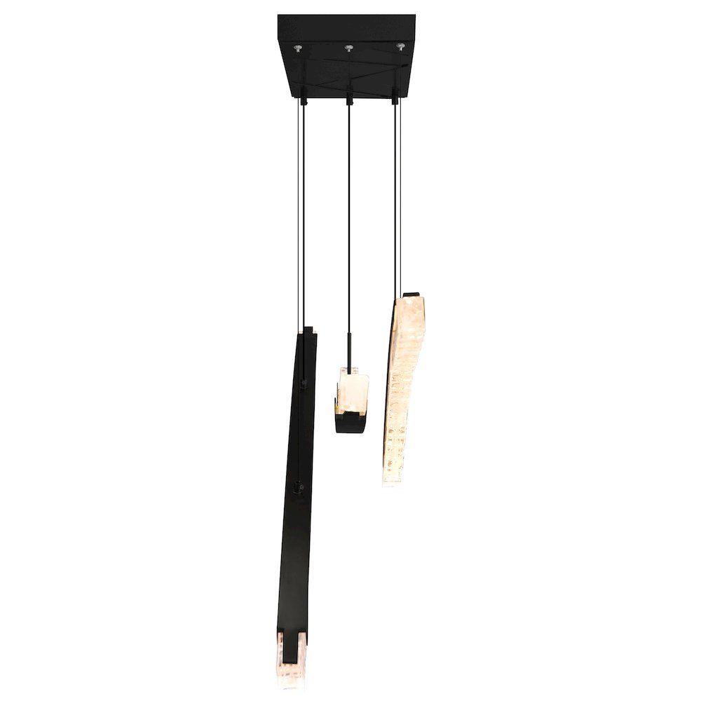 Saber Integrated LED Black Chandelier. Picture 5