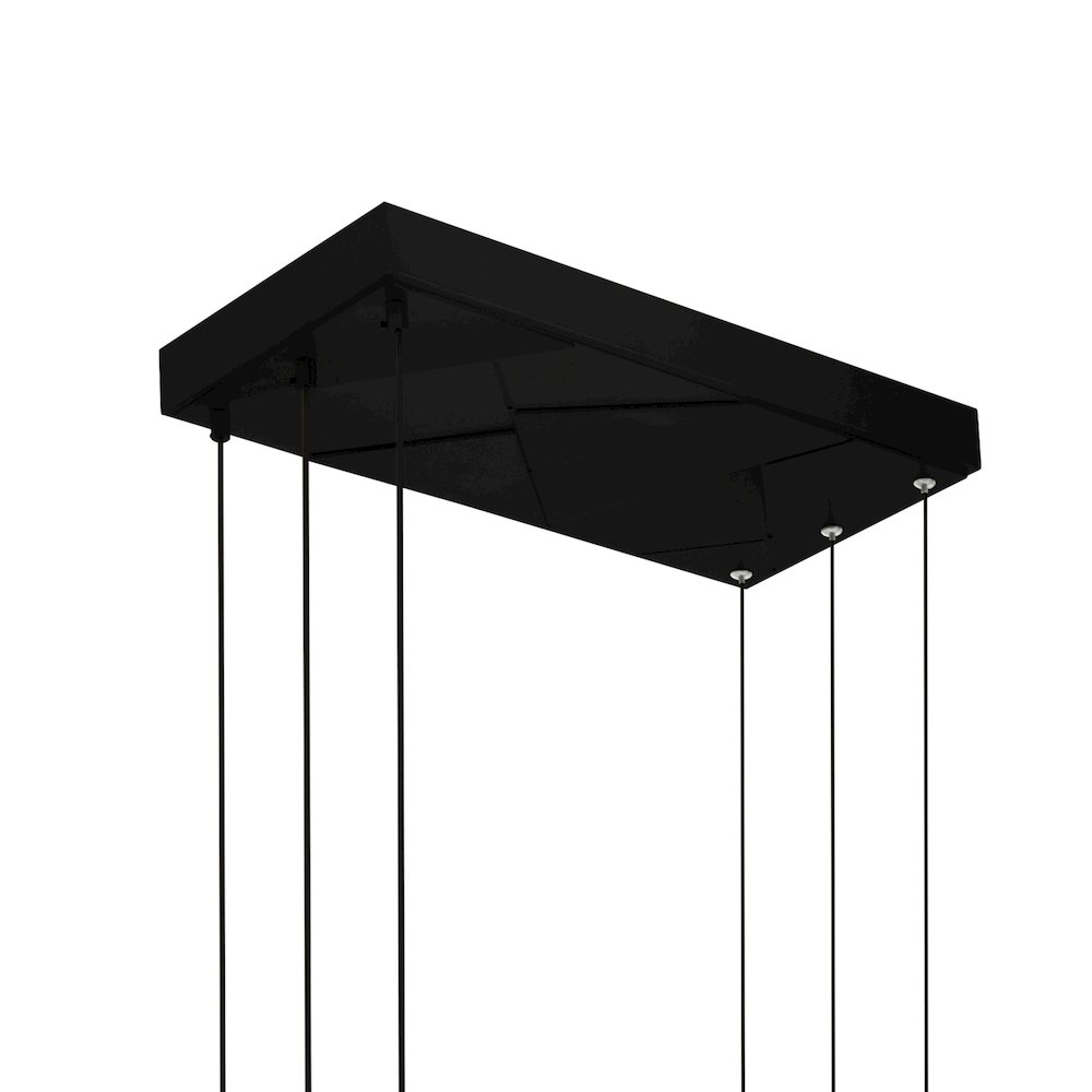 Saber Integrated LED Black Chandelier. Picture 7