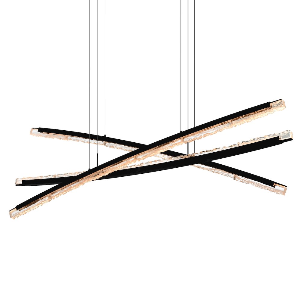 Saber Integrated LED Black Chandelier. Picture 2