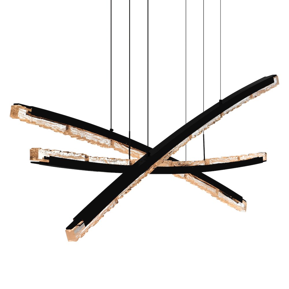 Saber Integrated LED Black Chandelier. Picture 3