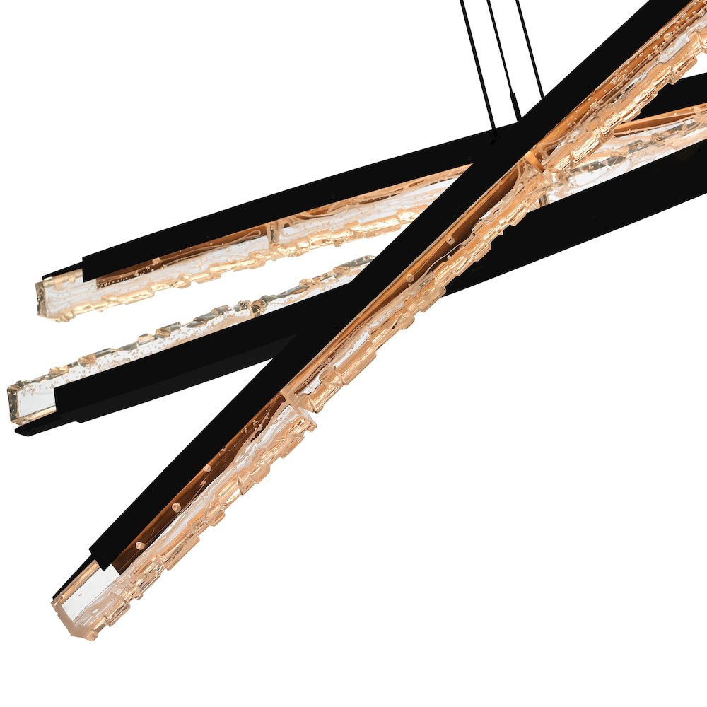 Saber Integrated LED Black Chandelier. Picture 7