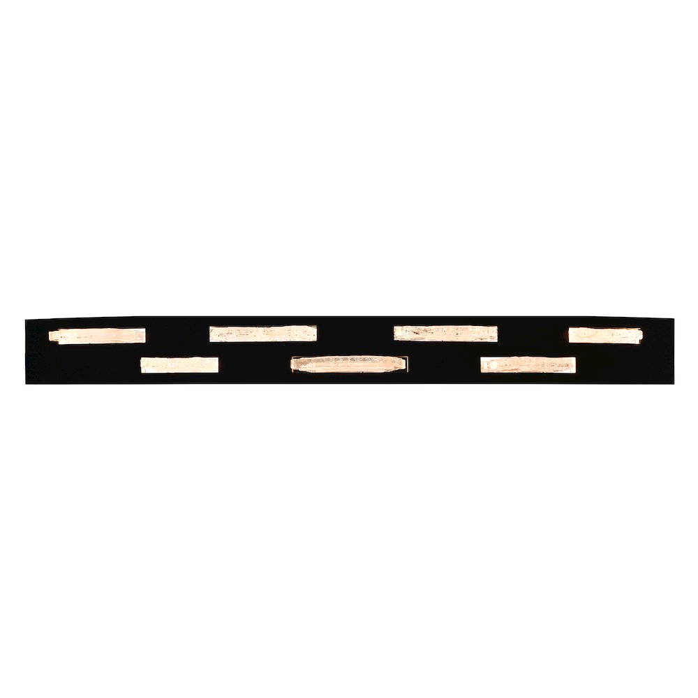 Arcus Integrated LED 70in Black Chandelier with Handcrafted Glass. Picture 5