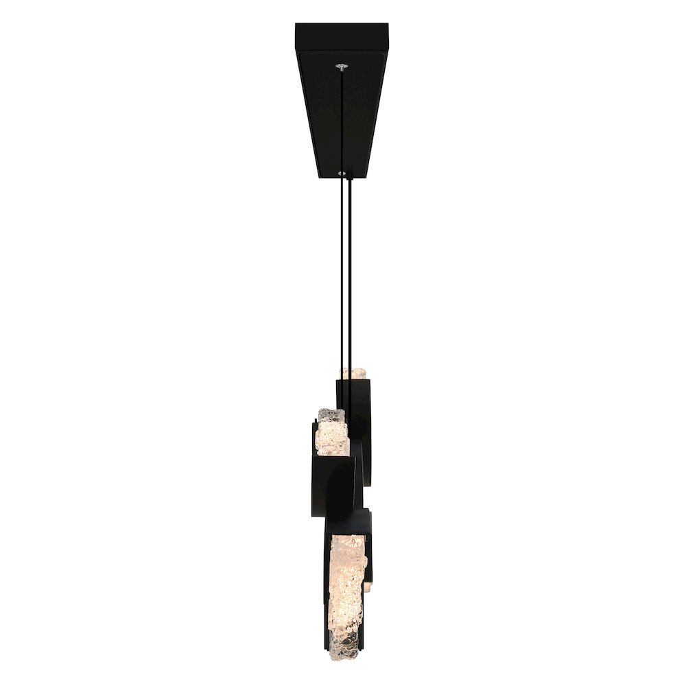 Moon Integrated LED Black Chandelier. Picture 3