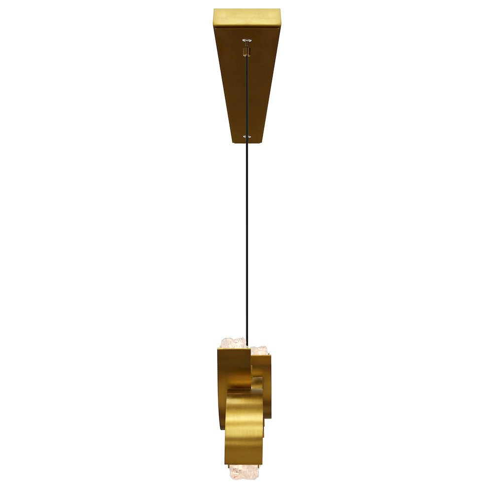 Moon Integrated LED Brass Chandelier. Picture 4