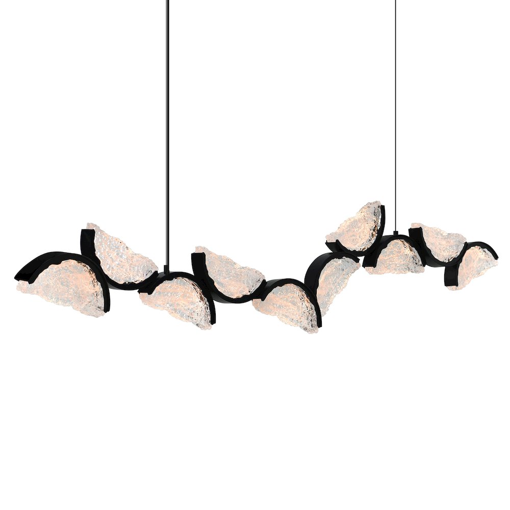 Moon Integrated LED Black Chandelier. Picture 2