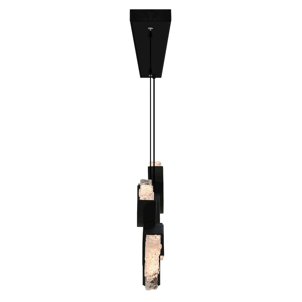 Moon Integrated LED Black Chandelier. Picture 3