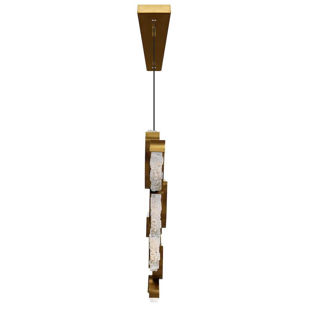 Moon Integrated LED Brass Chandelier. Picture 4