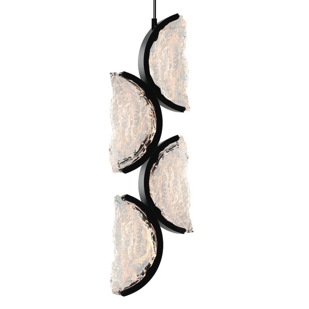 Moon Integrated LED Black Mini Pendant. Picture 2