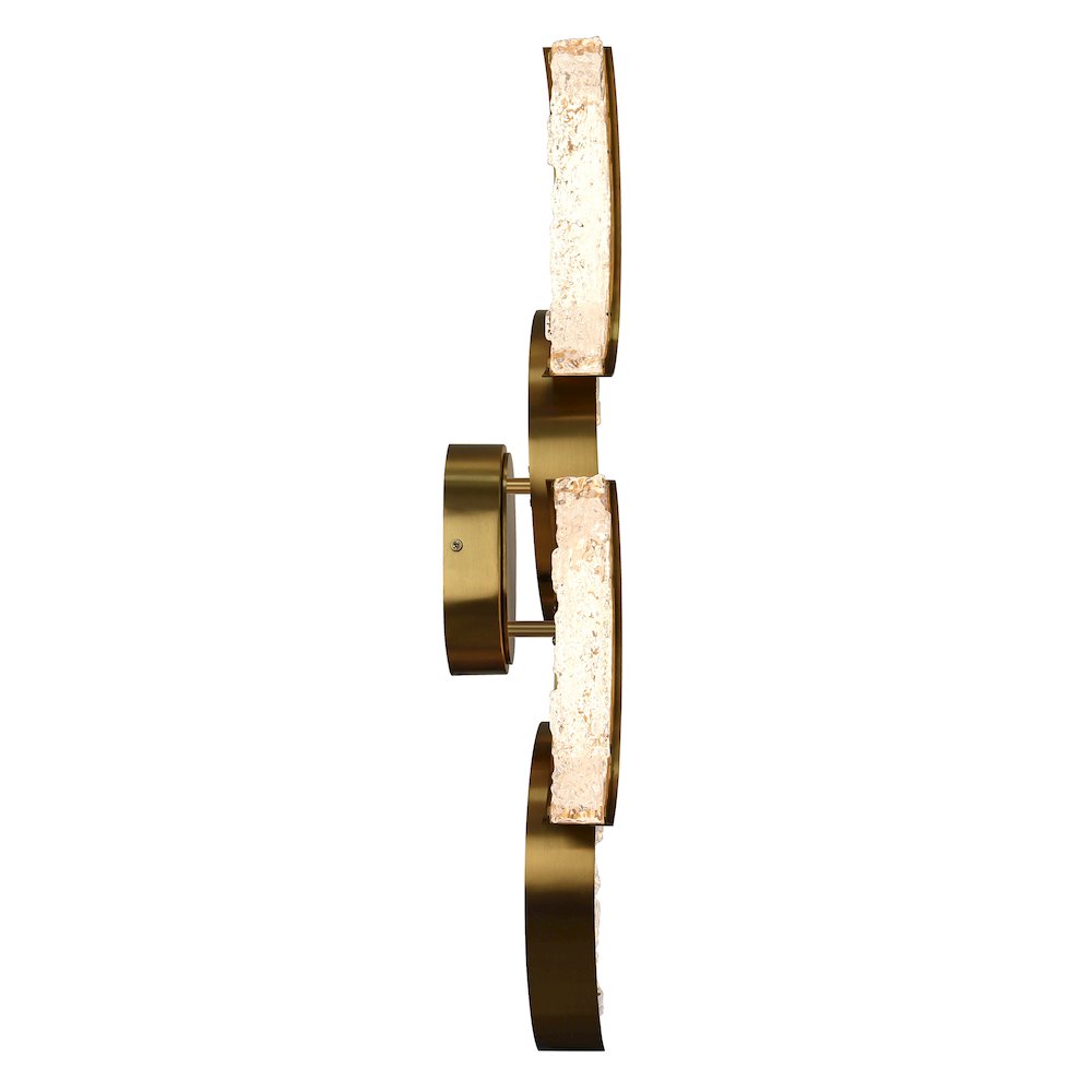 Moon Integrated LED Brass Wall Light. Picture 3