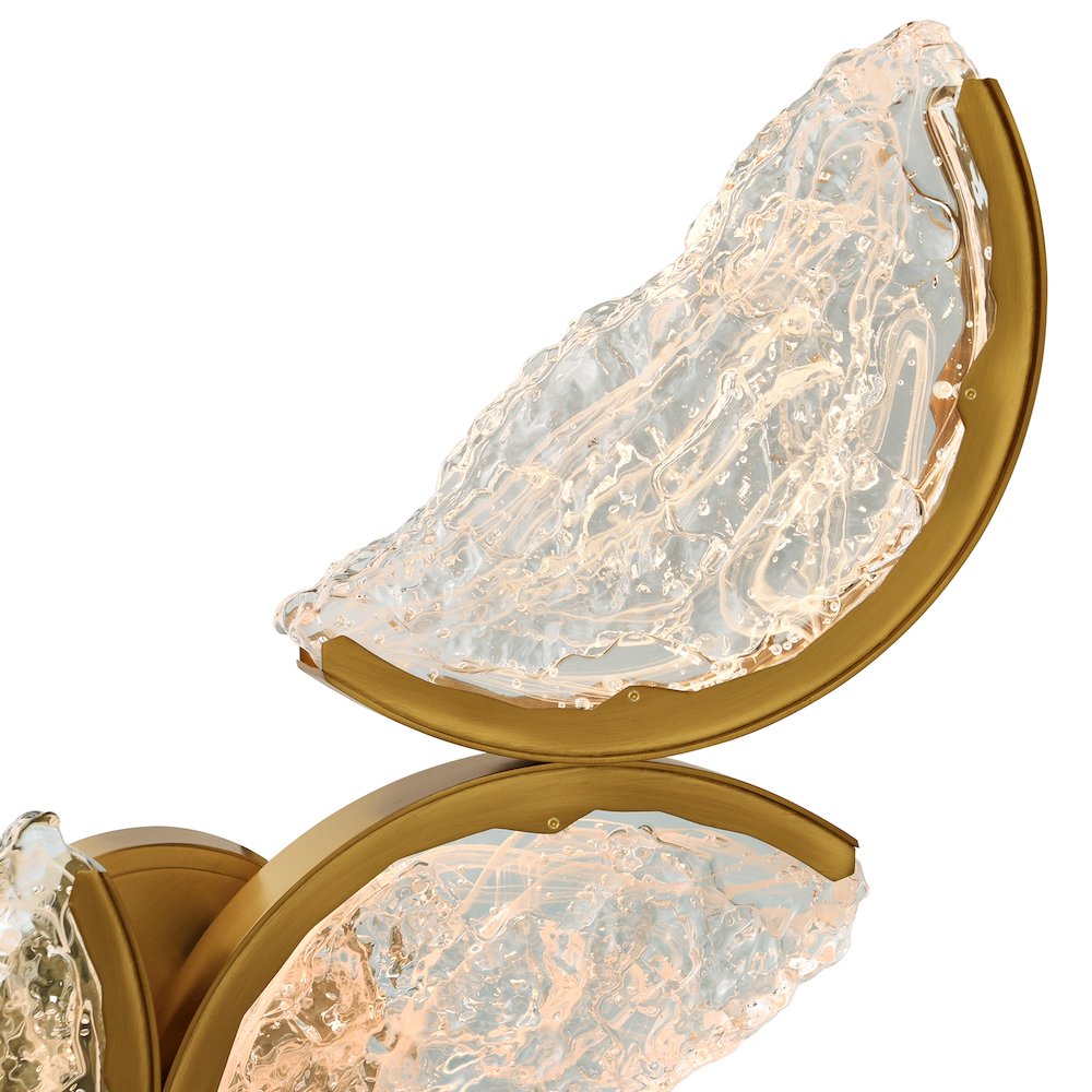 Moon Integrated LED Brass Wall Light. Picture 6