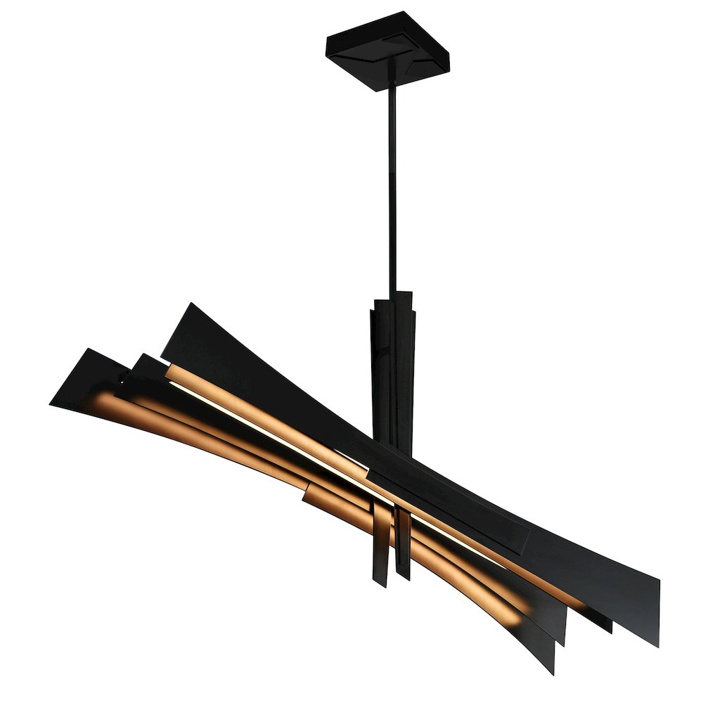 Solara Integrated LED Black Chandelier. Picture 2