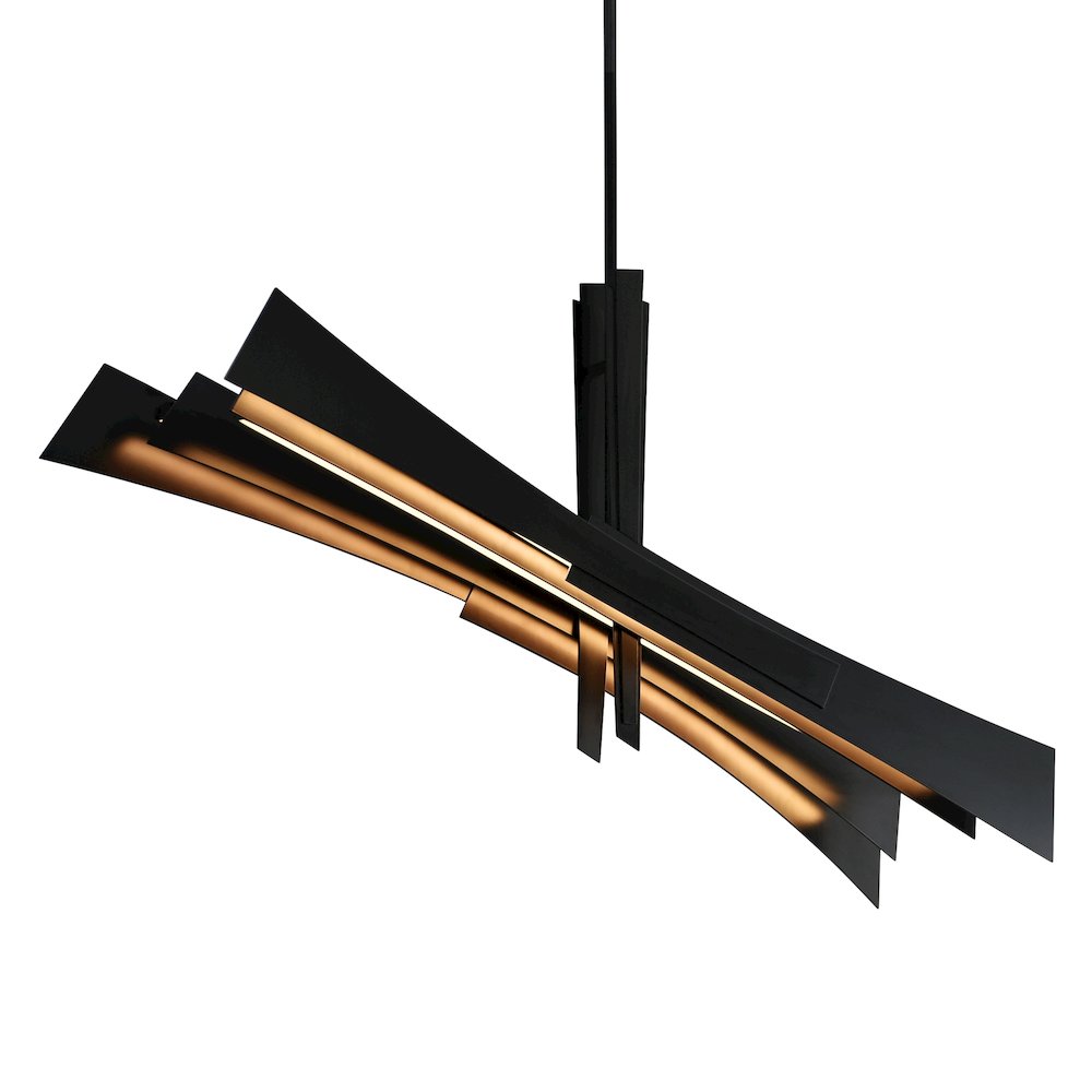 Solara Integrated LED Black Chandelier. Picture 3