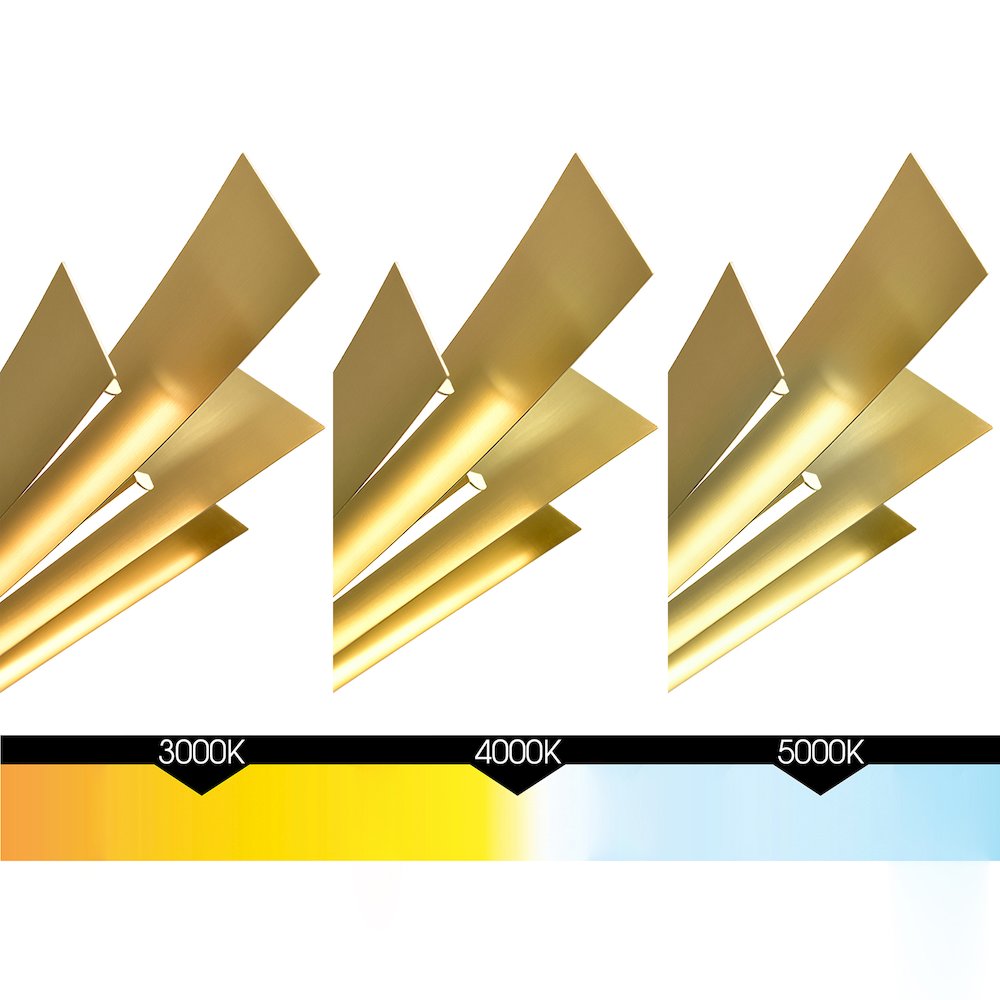 Solara Integrated LED Brass Chandelier. Picture 8