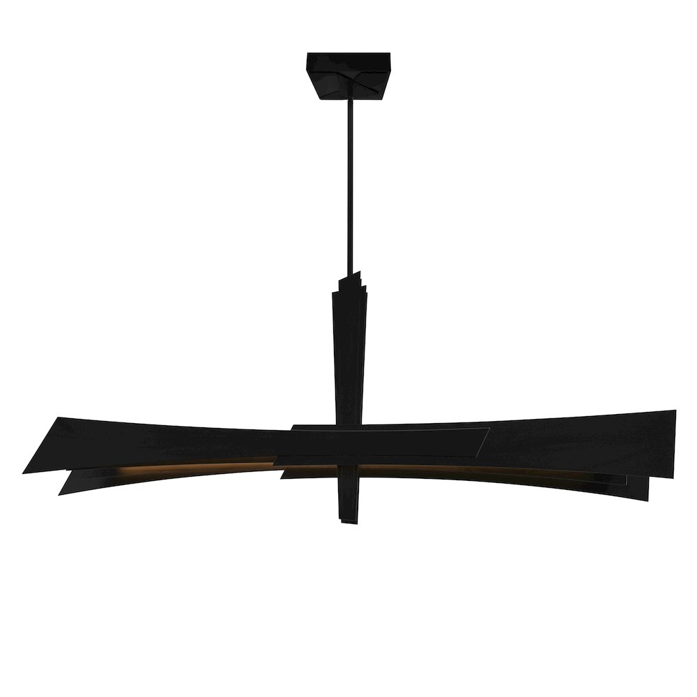 Solara Integrated LED Black Chandelier. Picture 1