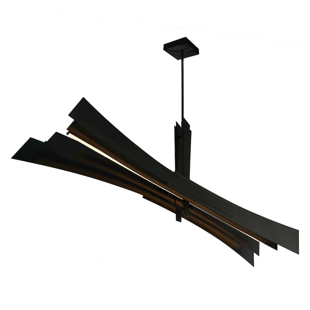 Solara Integrated LED Black Chandelier. Picture 2