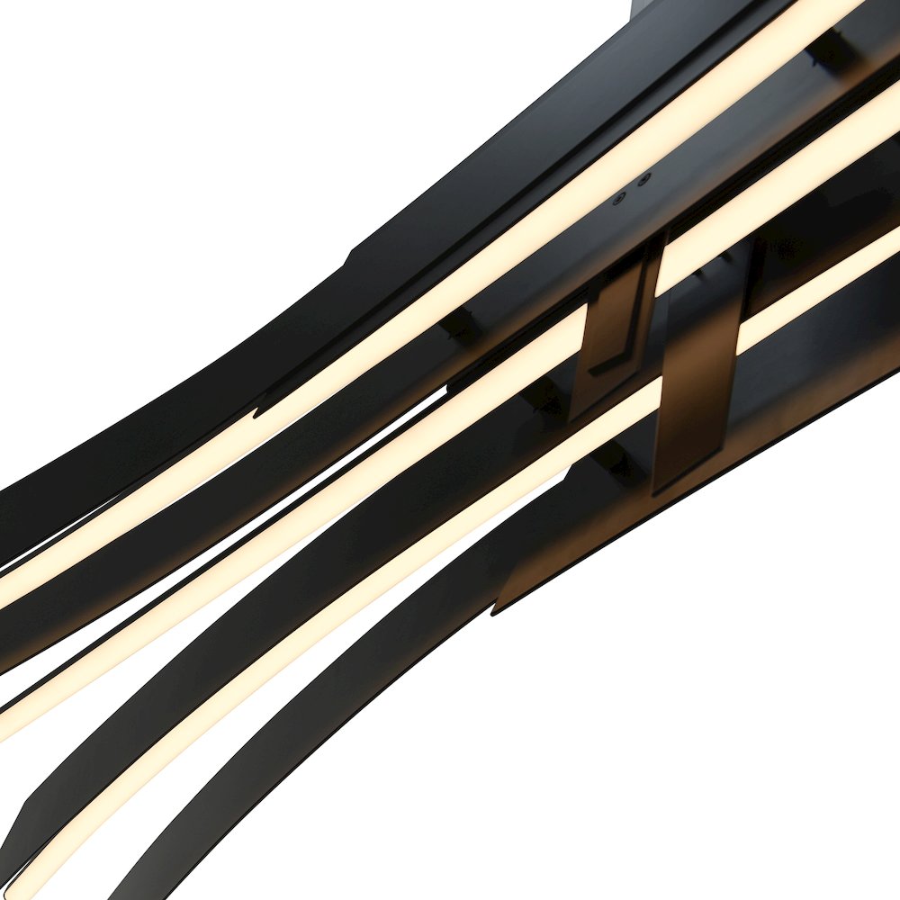 Solara Integrated LED Black Chandelier. Picture 6