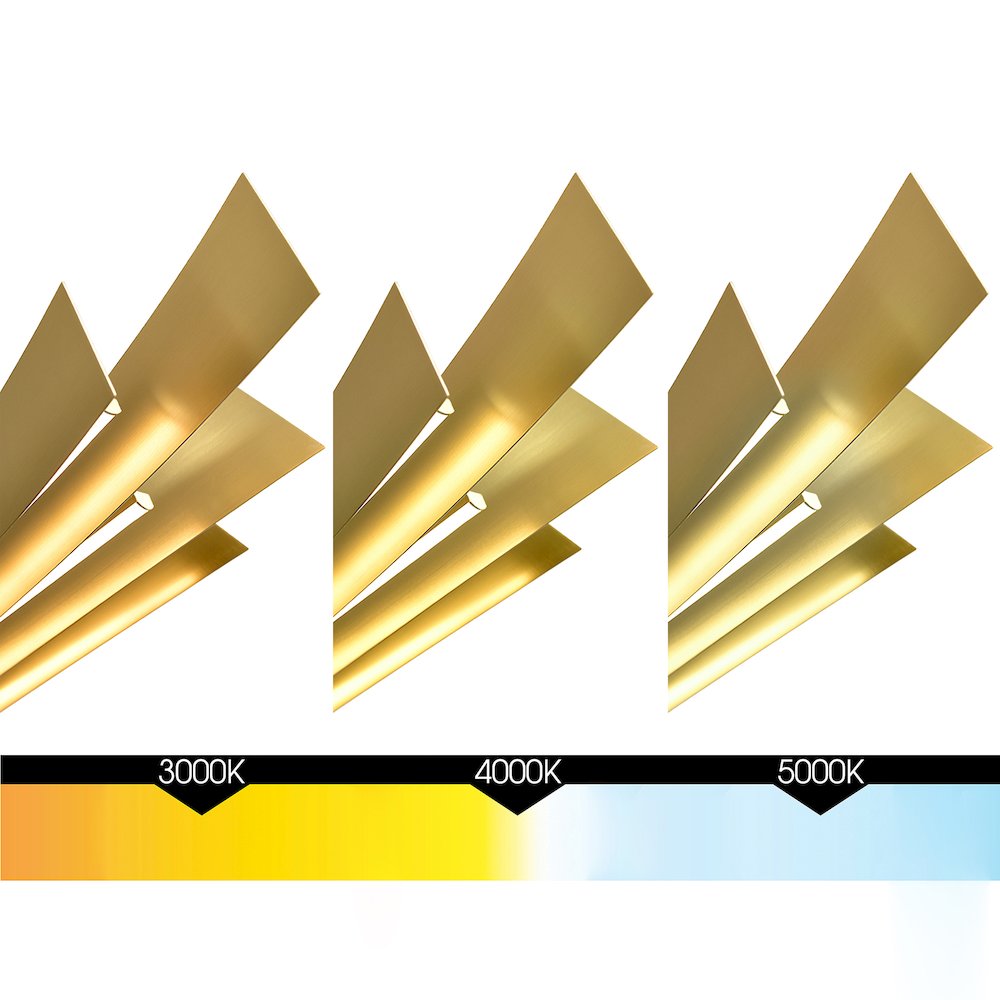 Solara Integrated LED Brass Chandelier. Picture 8