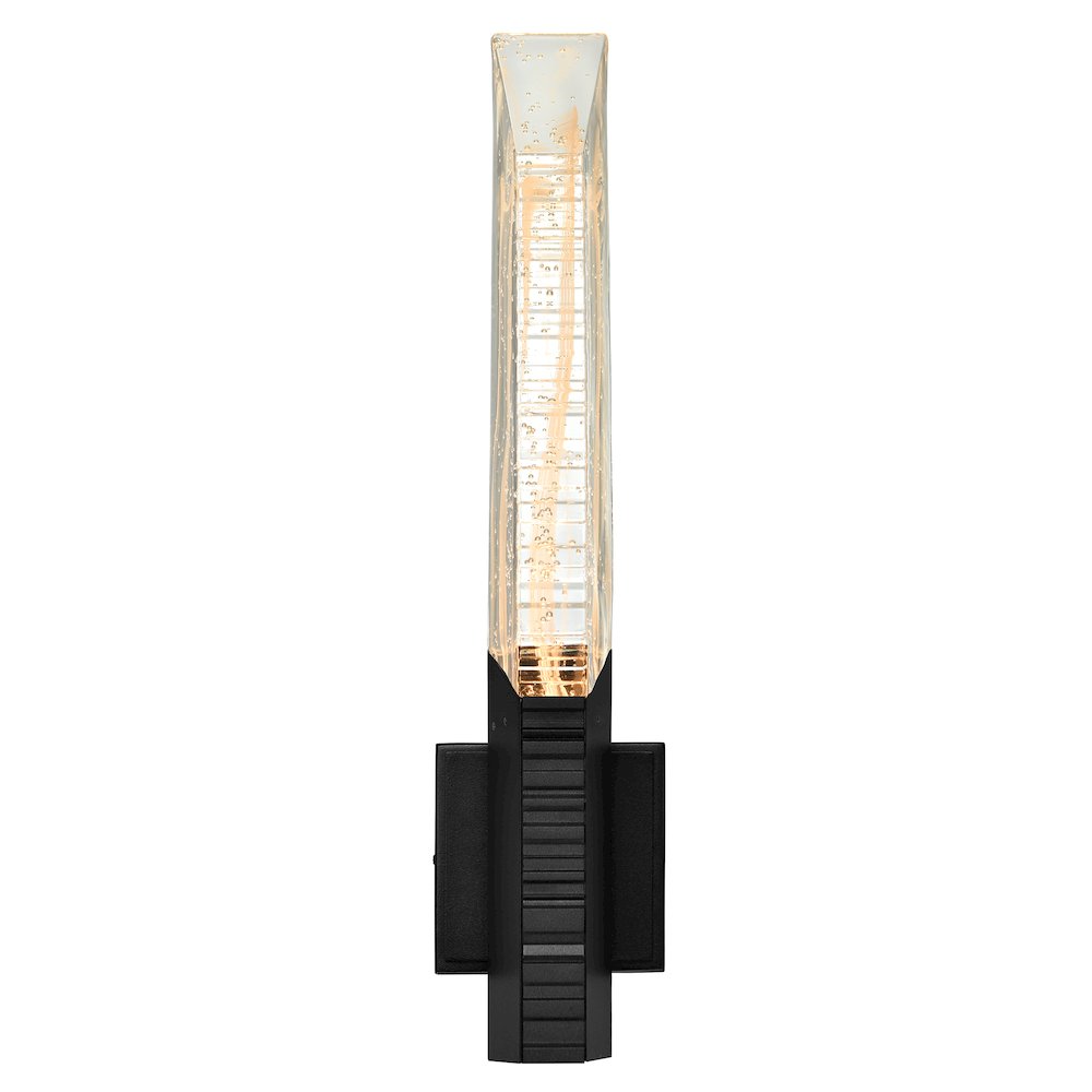 Petra Integrated LED 22in Sand Black Indoor-Outdoor Wall Light. Picture 1
