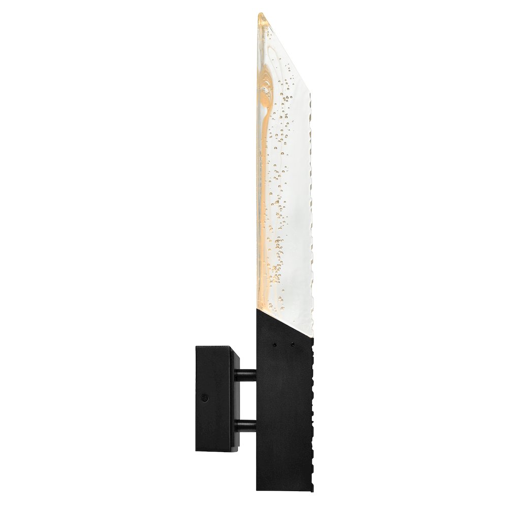 Petra Integrated LED 22in Sand Black Indoor-Outdoor Wall Light. Picture 2