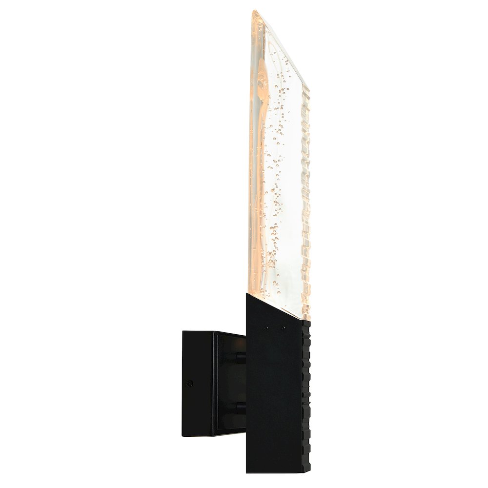 Petra Integrated LED 22in Sand Black Indoor-Outdoor Wall Light. Picture 3