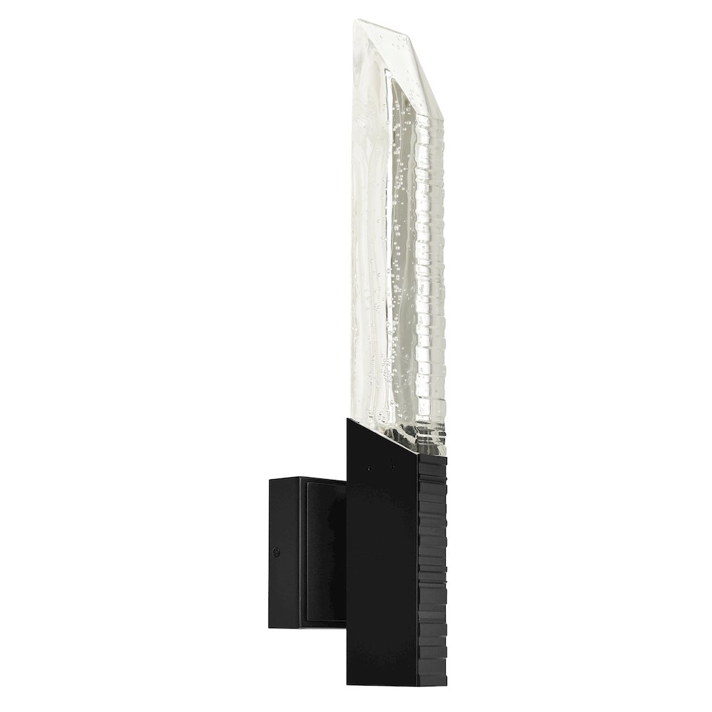 Petra Integrated LED 22in Sand Black Indoor-Outdoor Wall Light. Picture 4
