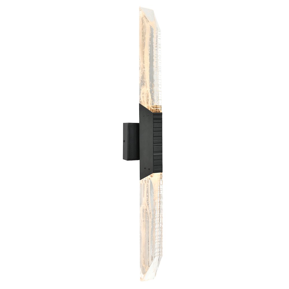Petra Integrated LED 36in Sand Black Indoor-Outdoor Wall Light. Picture 3