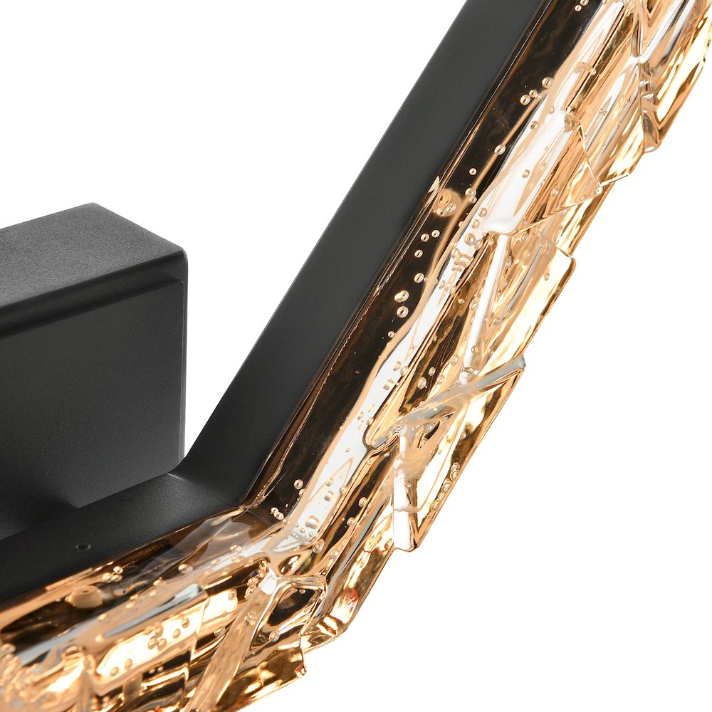 Contour Integrated LED 19in Sand Black Indoor-Outdoor Wall Light. Picture 6