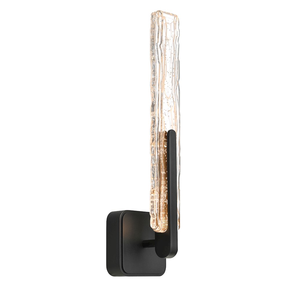 Curva Integrated LED 19in Sand Black Indoor-Outdoor Wall Light. Picture 3