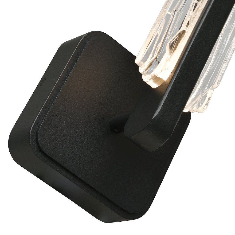 Curva Integrated LED 19in Sand Black Indoor-Outdoor Wall Light. Picture 6