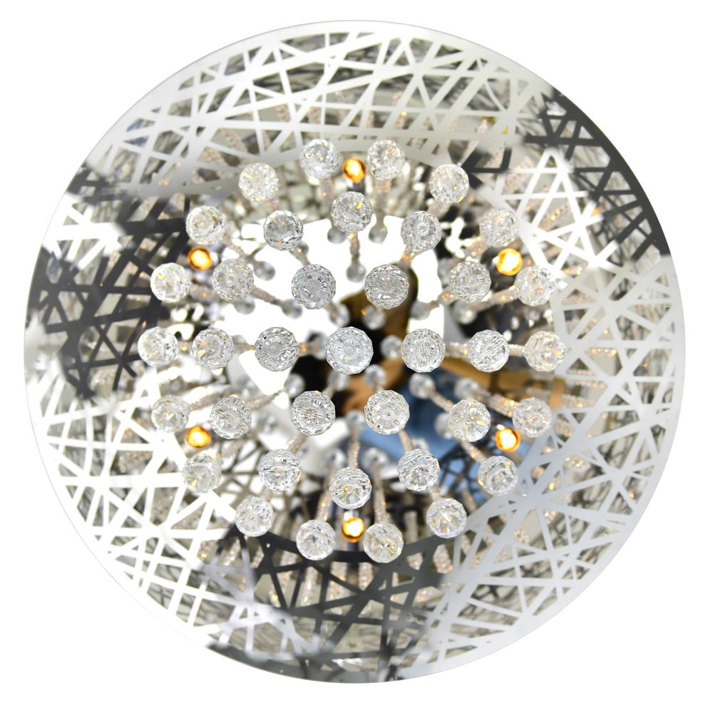 Eternity 9 Light Drum Shade Chandelier With Chrome Finish. Picture 4