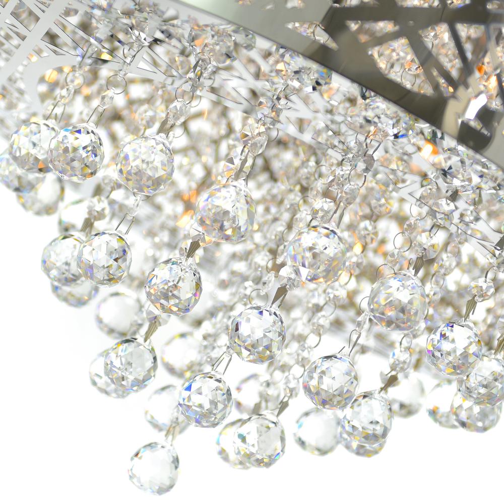 Eternity 9 Light Drum Shade Chandelier With Chrome Finish. Picture 6