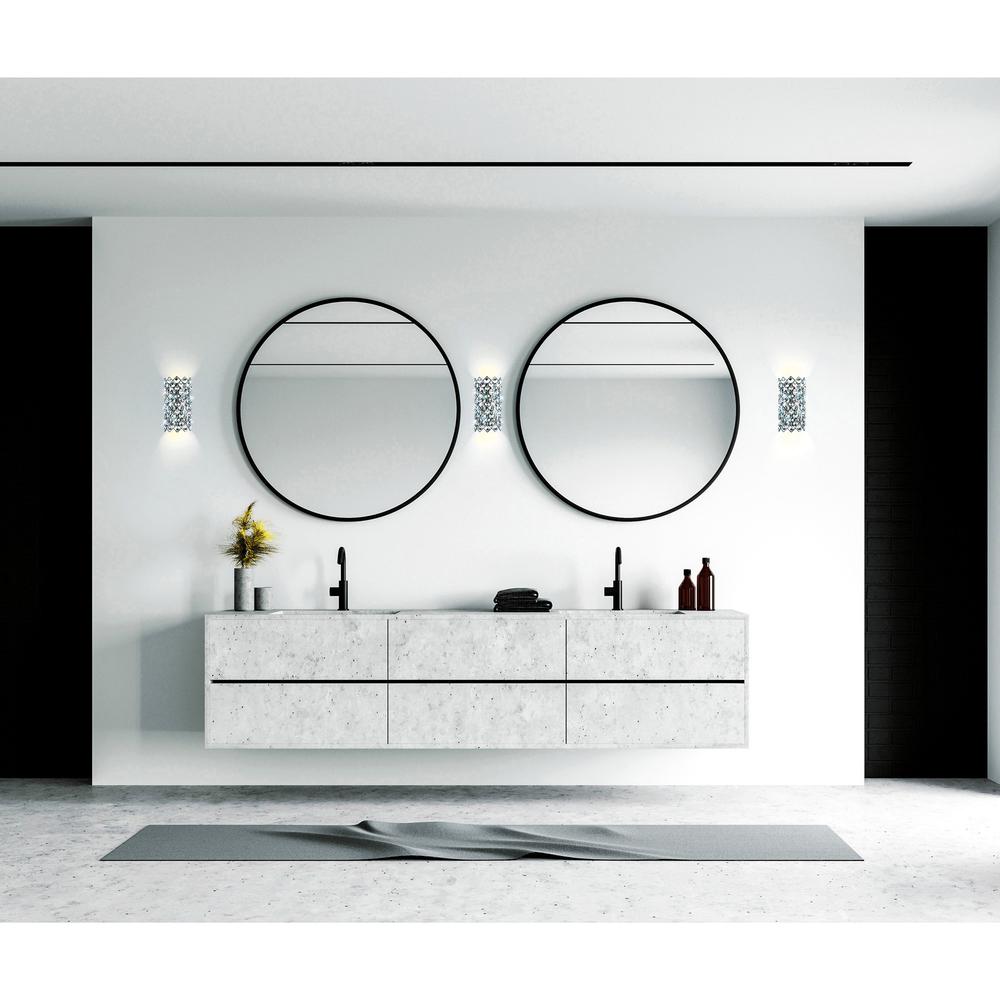 Chique 4 Light Wall Sconce With Chrome Finish. Picture 5
