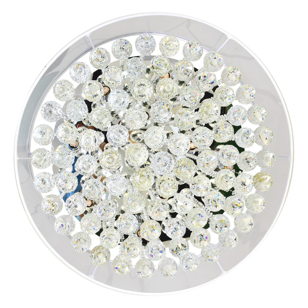 Radiant 12 Light Drum Shade Chandelier With Chrome Finish. Picture 8